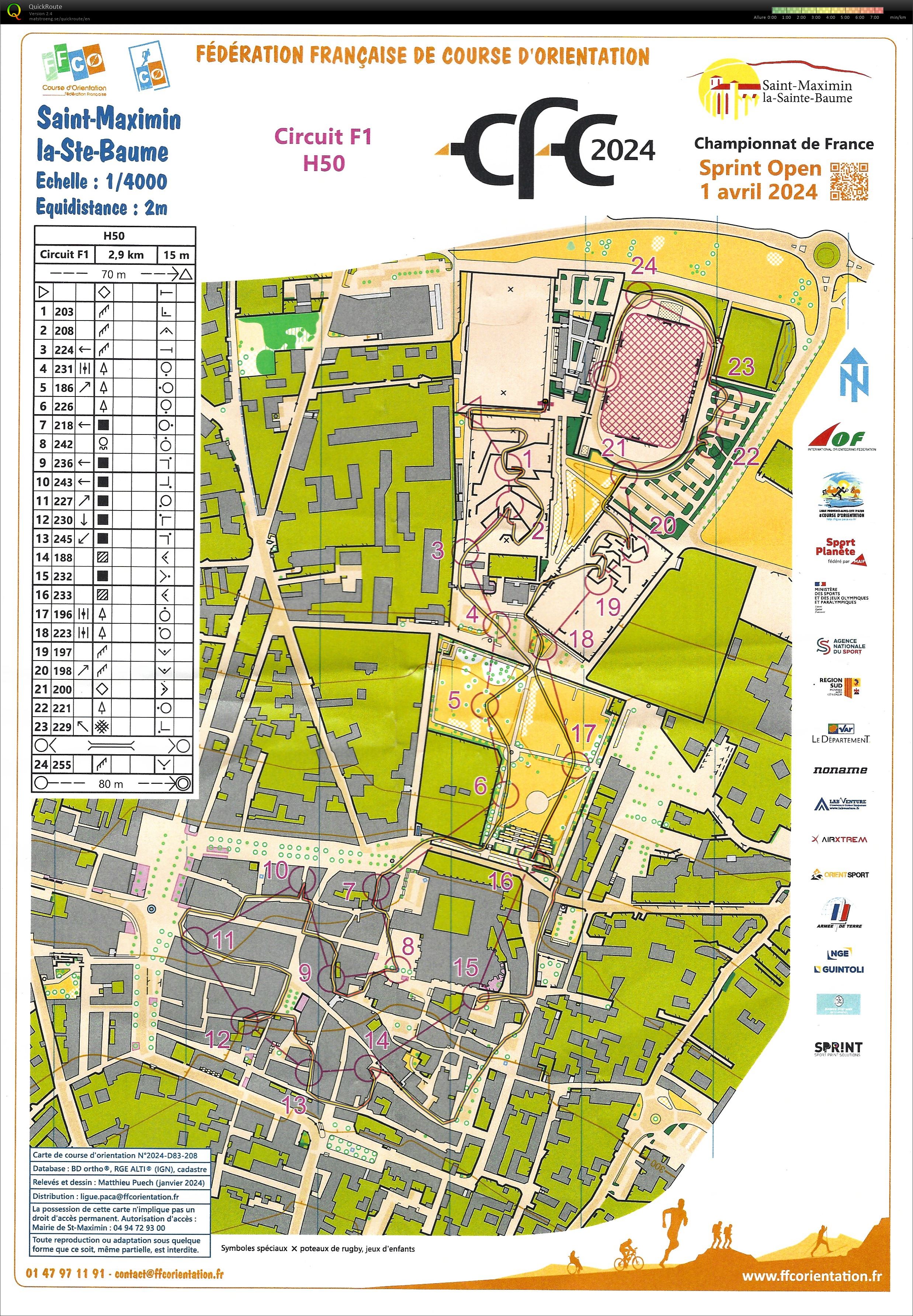 Championnat de France de Relais Sprint -Open H50 (01-04-2024)