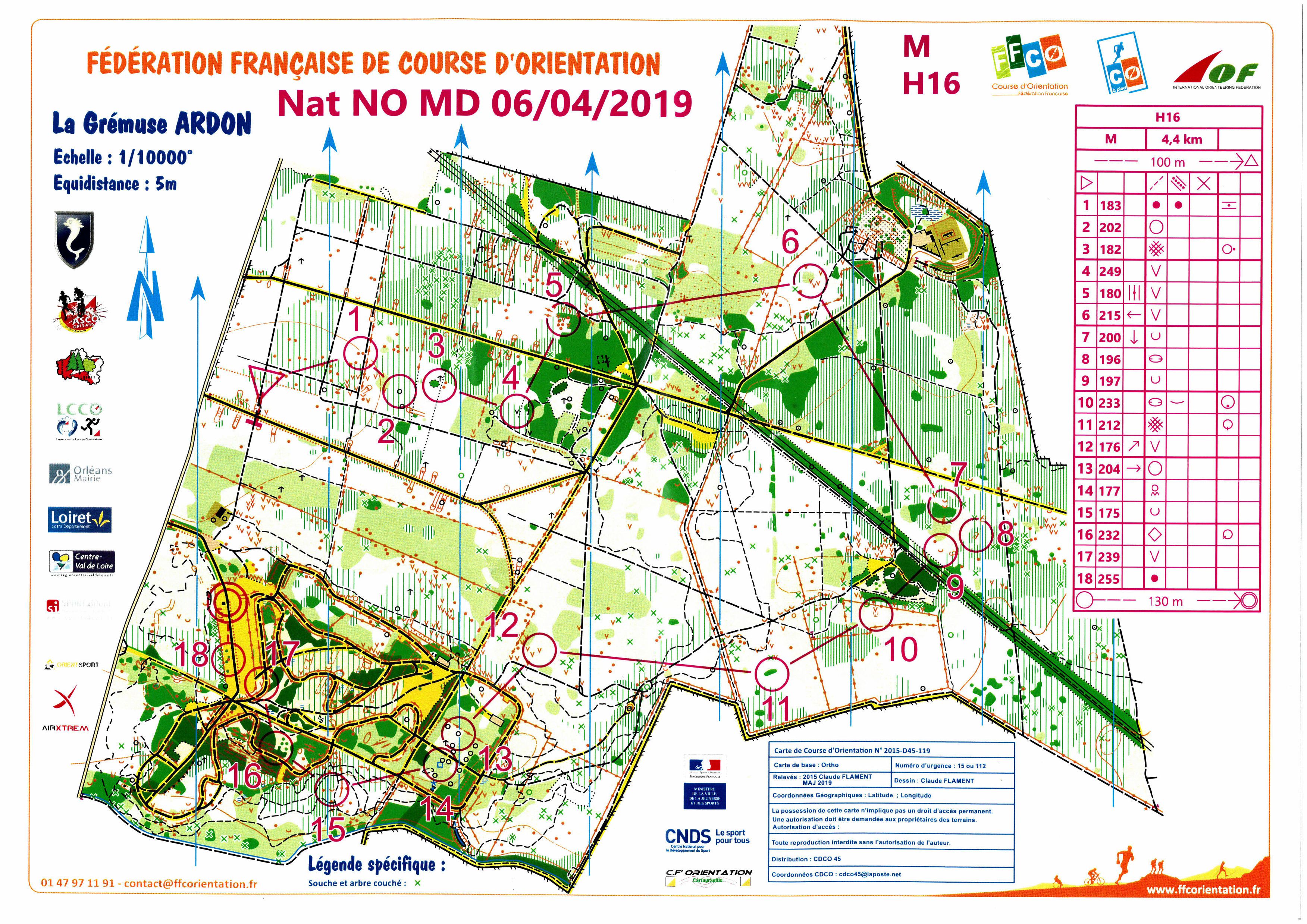 Nationale NO -Middle Distance (06-04-2019)