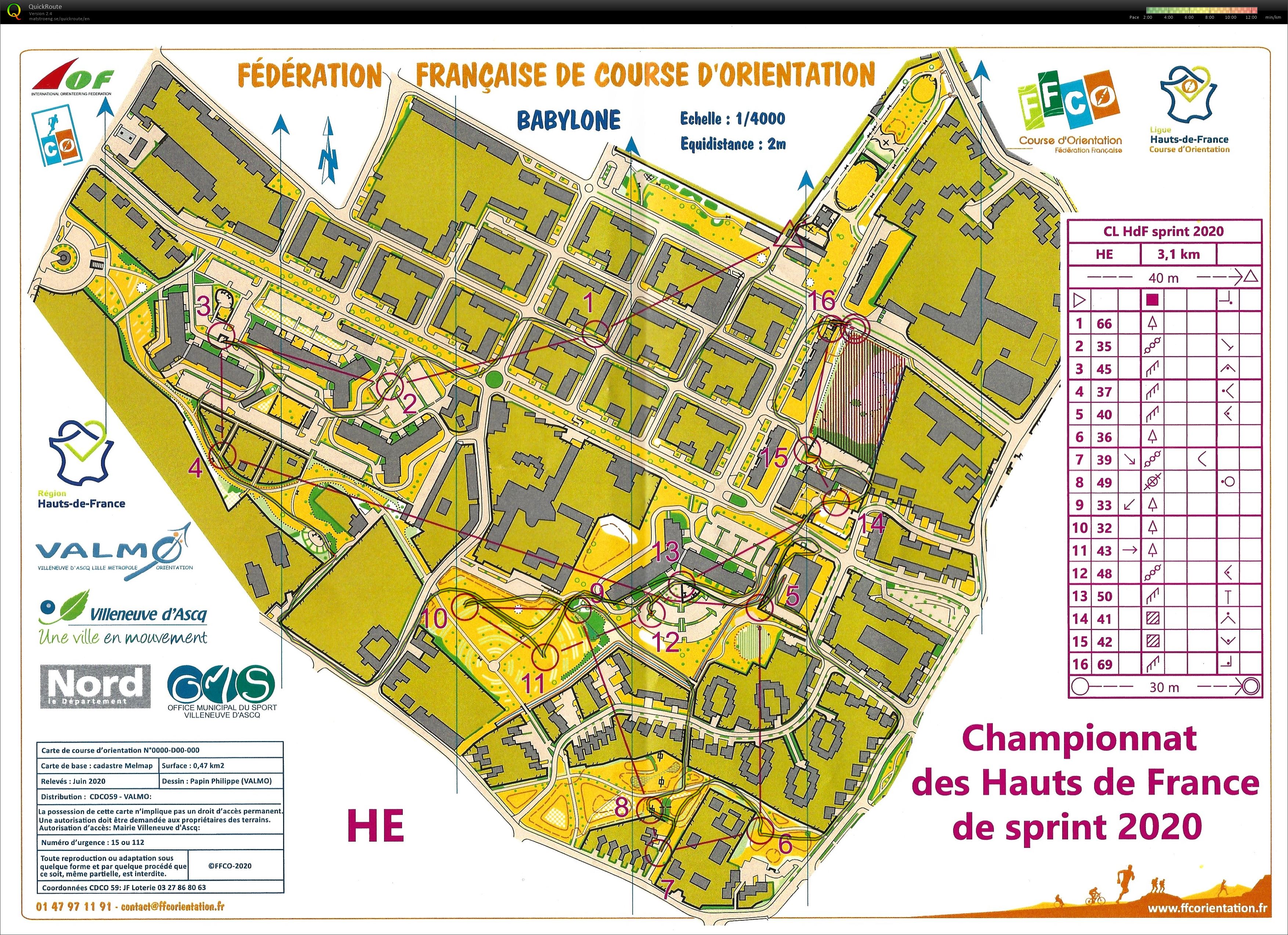 Championnat Ligue Hauts de France de Sprint (13-09-2020)
