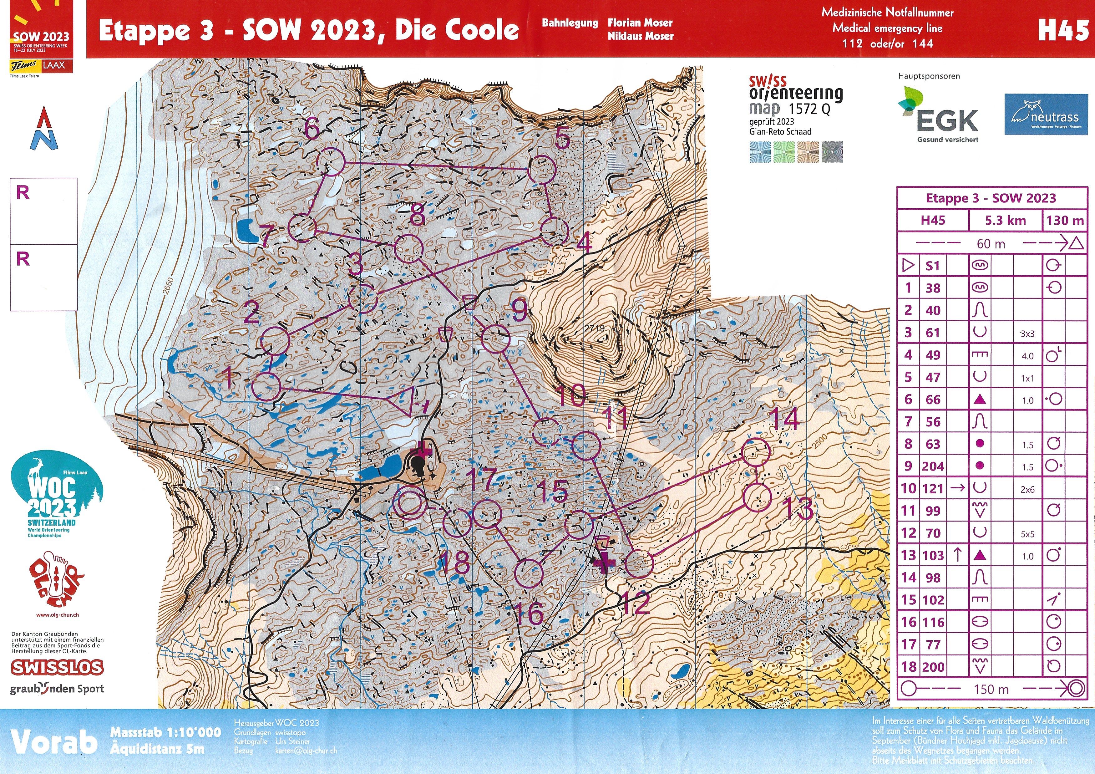 Swiss Orienteering Week - Etape 3 - Die Coole (20-07-2023)