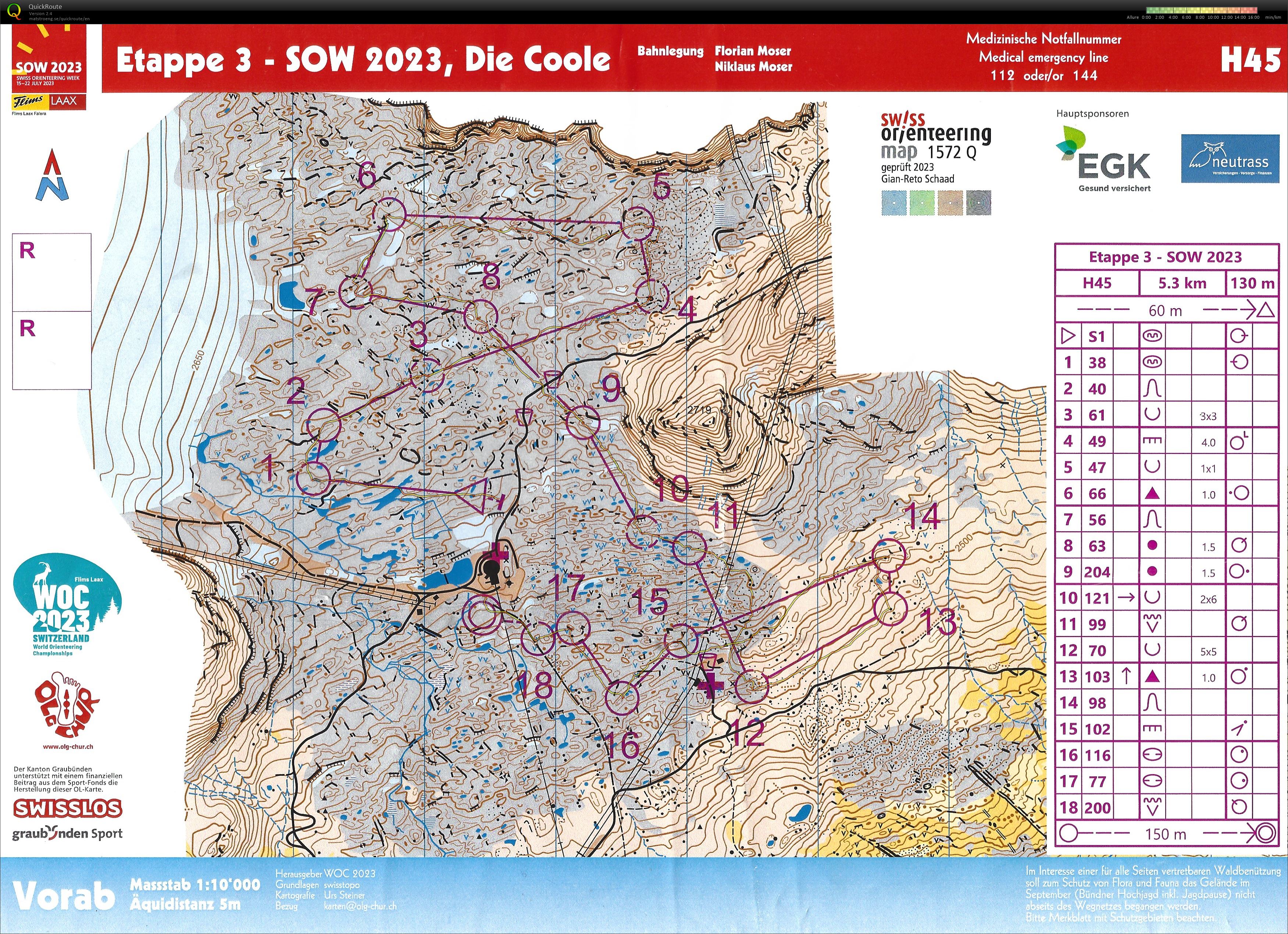 Swiss Orienteering Week - Etape 3 - Die Coole (20-07-2023)