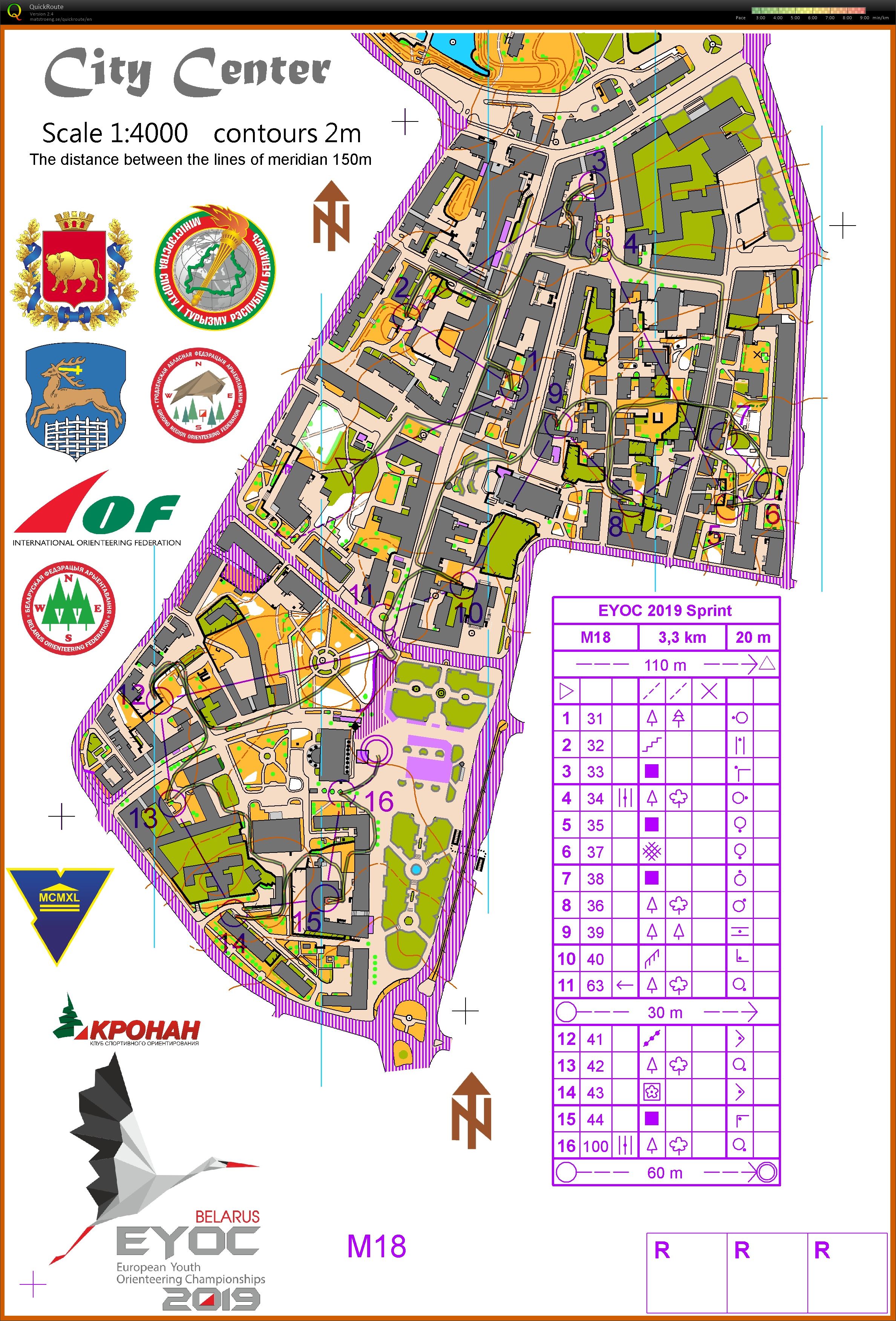 European Youth Orienteering Championships - EYOC - Sprint (30/06/2019)