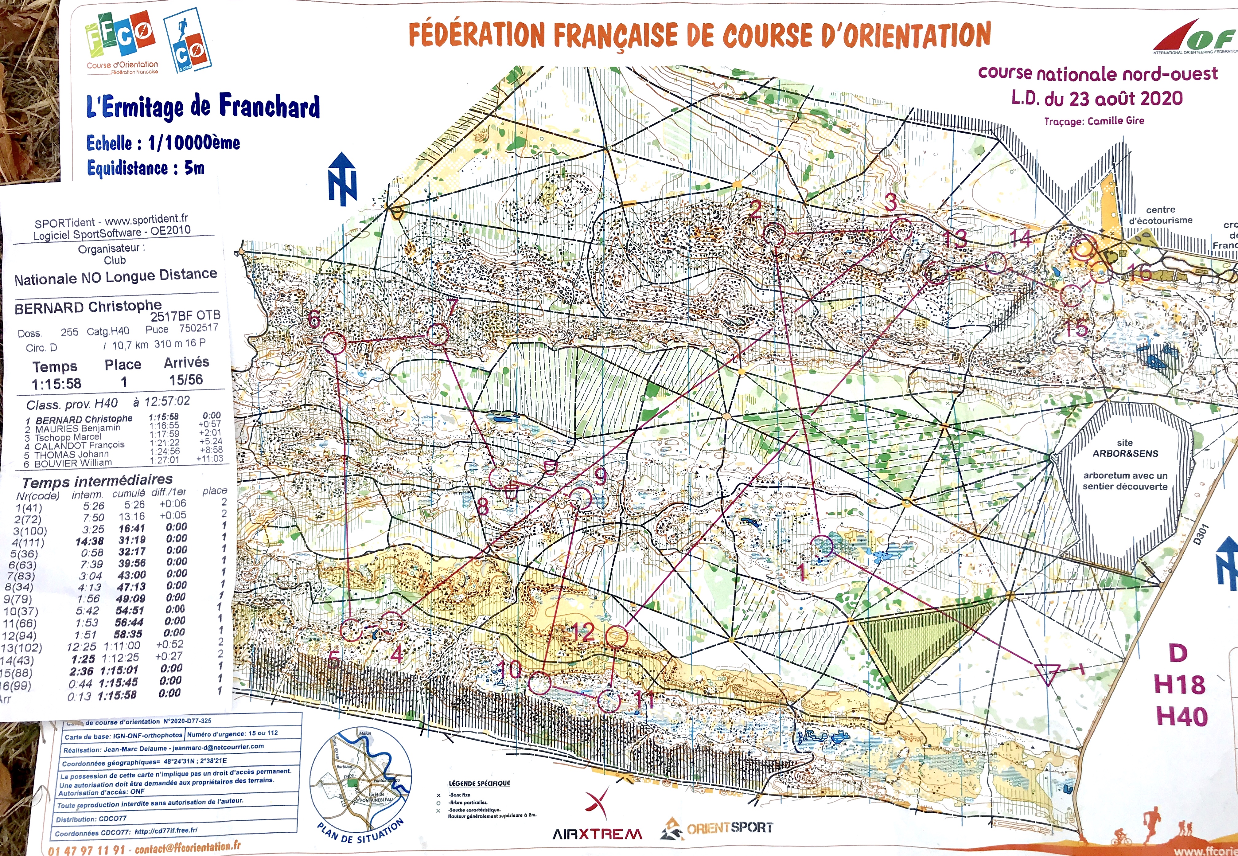 Nationale NO LD - Fontainebleau (23-08-2020)
